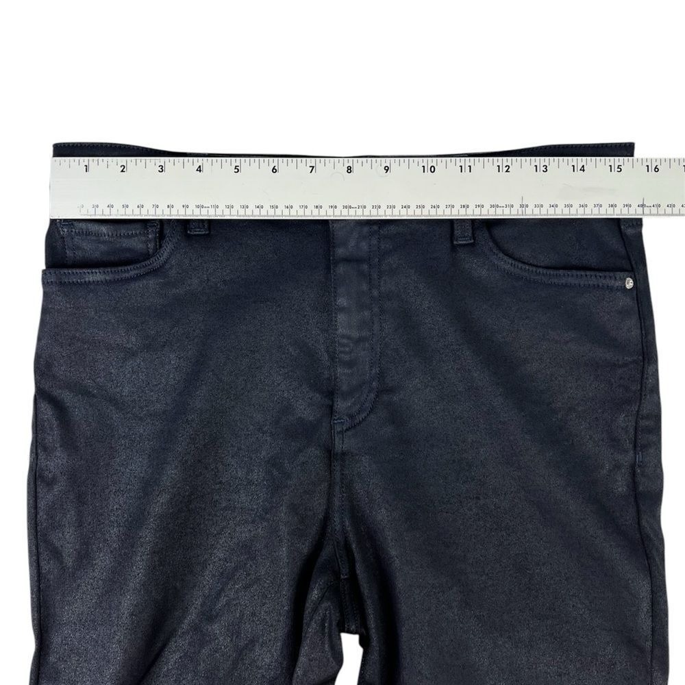 AX Armani Exchange J24 Blue Black Coated Super Skinny Jeans High Rise Size 31 - Picture 5 of 9